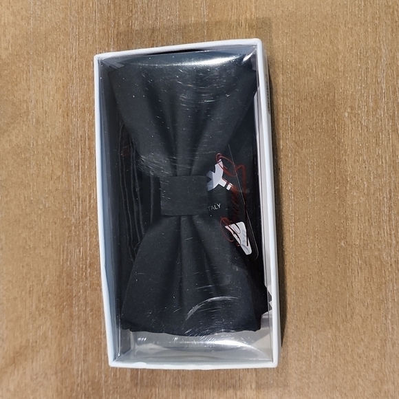 brand q Other - Brand Q Black Bow Tie and handkerchief Set